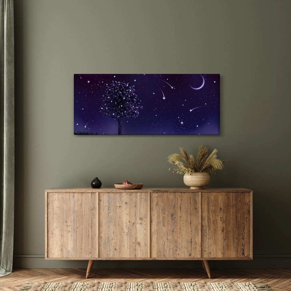 Tablou - Noaptea în ilustrație (120x50 cm)