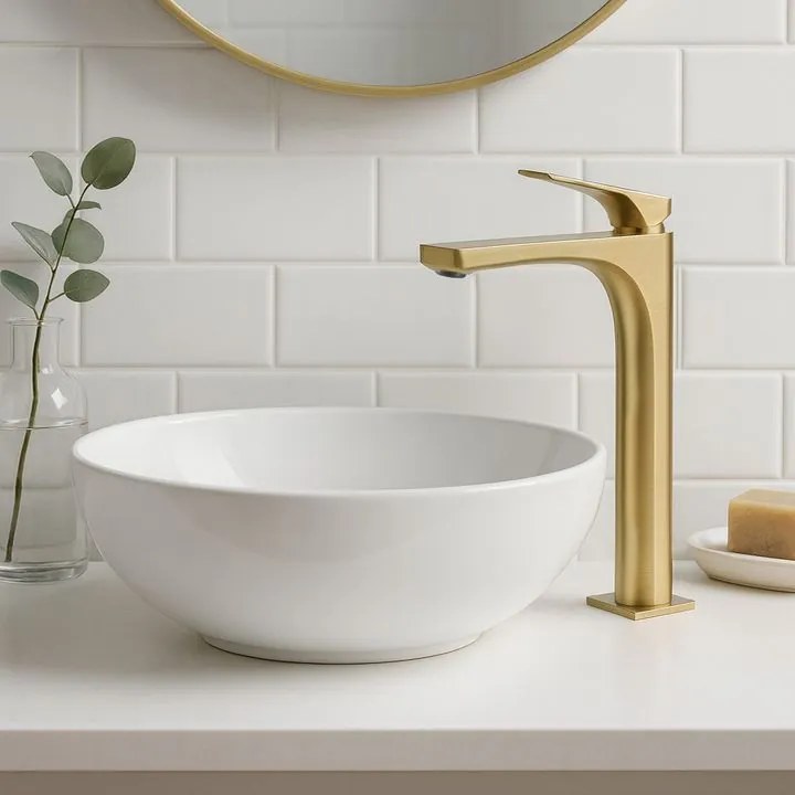 Baterie pentru baie Rea Joe auriu periat