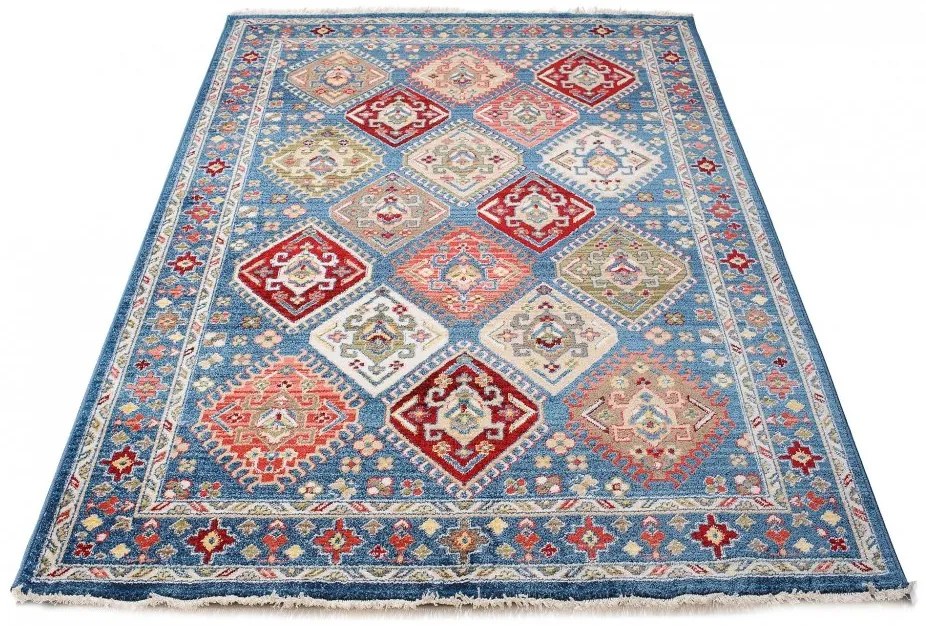 Covor de epocă de designer în albastru Latime: 160 cm | Lungime: 225 cm