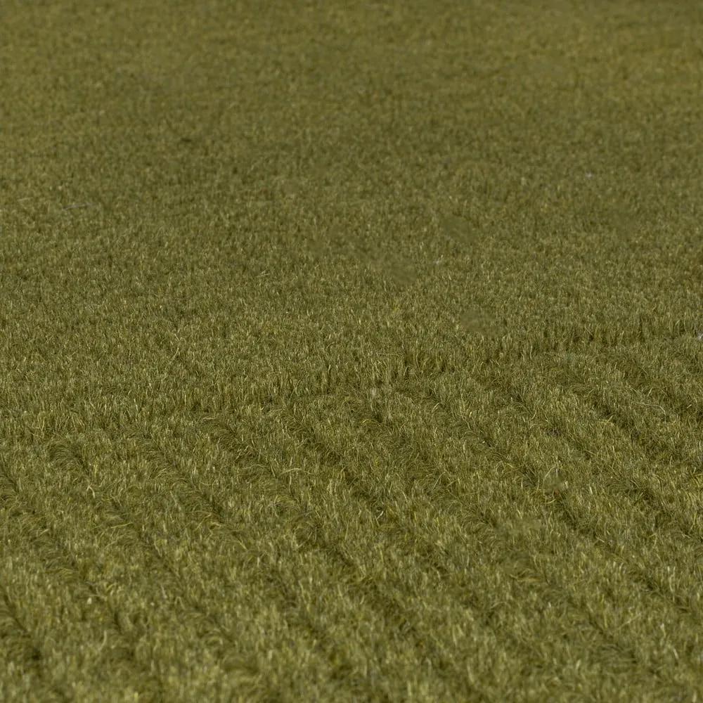 Covor verde din lână 160x230 cm – Flair Rugs