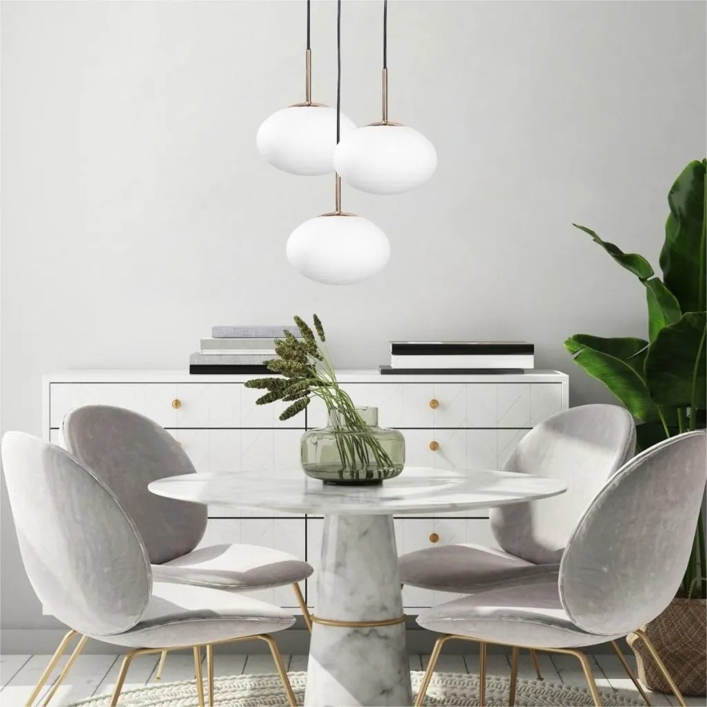 Lustra suspendata moderna Omi auriu, 20cm