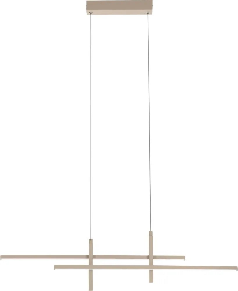 Eglo 901887 - Lustră LED suspendată pe cablu TREPILIANO LED/20W/230V bej