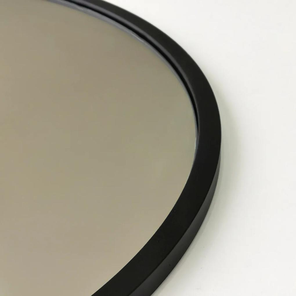Oglinda Siyah Metal Cerceve Yuvarlak Ayna A709
