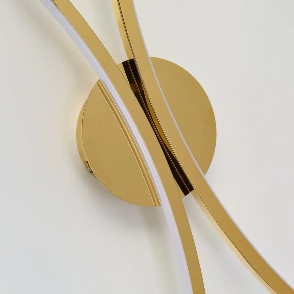 Aplica de perete LED SHIRO auriu