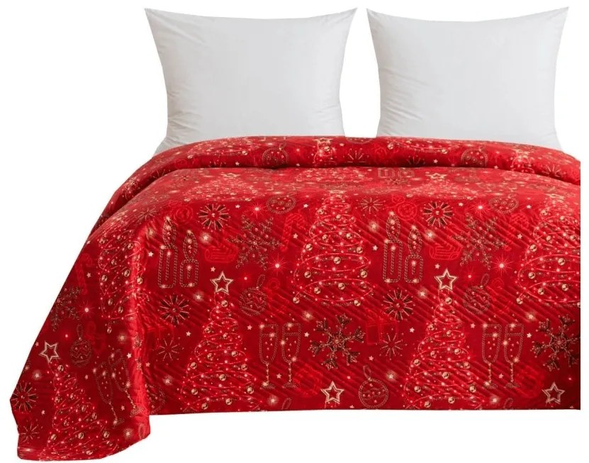 Cuvertura de pat CHRISTMAS MAGIC, rosu Dimensiune: 200 x 220 cm