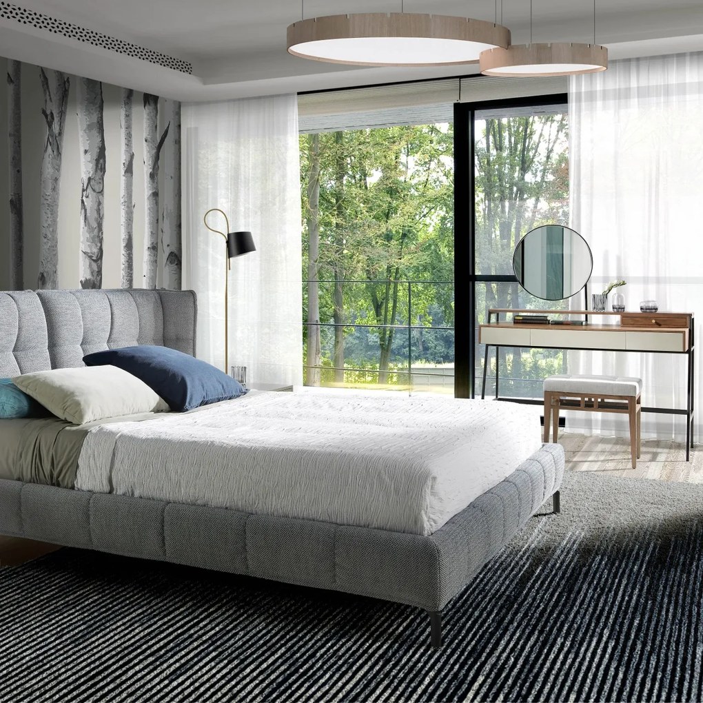 Bancheta tapitata design modern Platin AC-CP1709ST-NOGAL