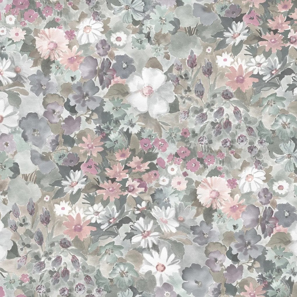 Fototapet, Summer Field, Dusty Pink, Rebel Walls