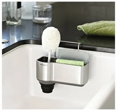 Simplehuman Suport pentru burete și perie, inox