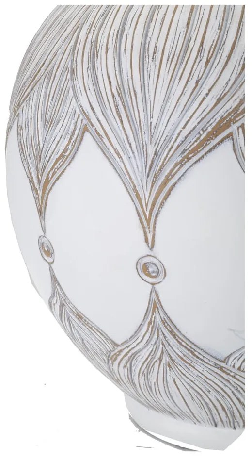 Veioză albă-bej cu abajur textil (înălțime 59 cm) Atene – Mauro Ferretti