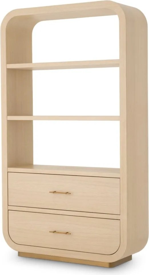 Dulap cu Rafturi design LUX, Furnir stejar, Natur, Quinton