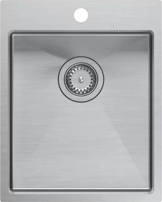 Chiuveta inox incastrata Quadron Unique Russel 90 crom periat 40x50 cm