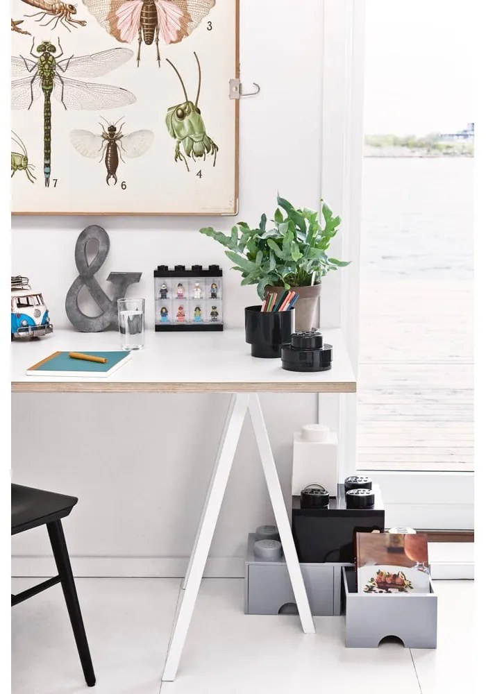 Cutie pătrată pentru depozitare LEGO®, gri