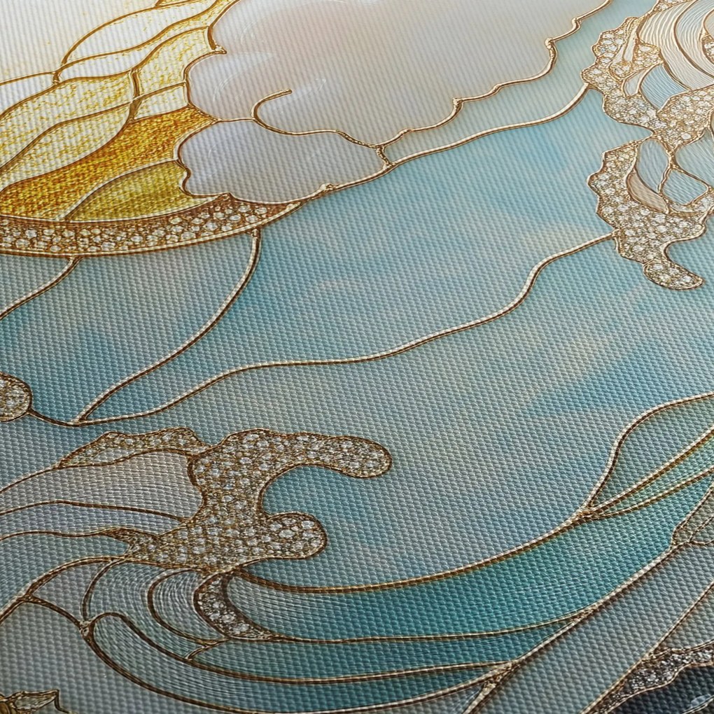 Tablou - Perle 3D în Ocean (120x50 cm)