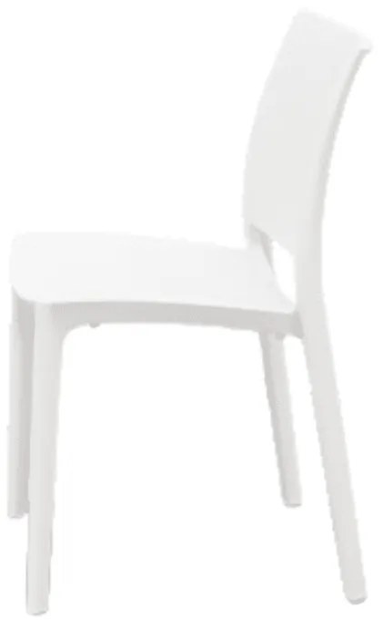 Set 4 scaune POLI -HORECA-POLIPROPILENA - ALB