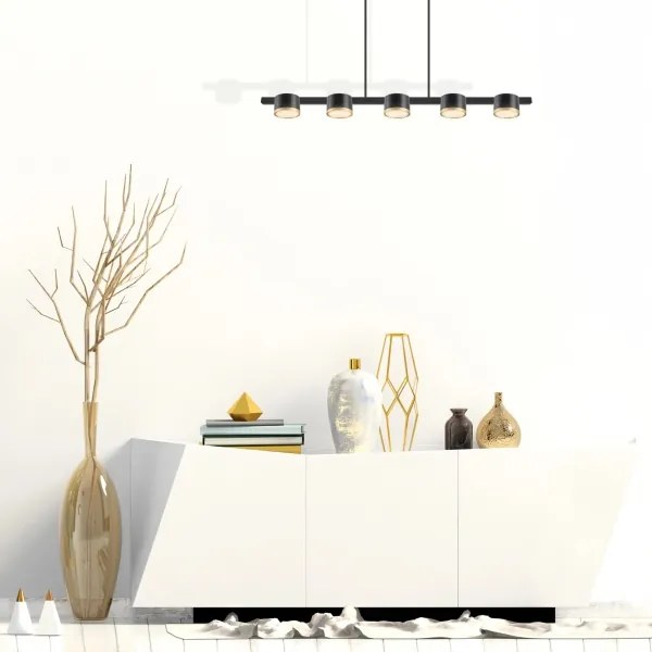 Lustră LED pe cablu MIRELLA 5xGX53/6W/230V negru