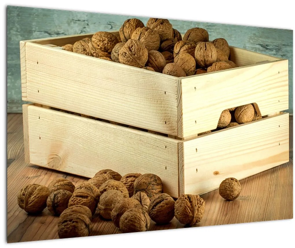 Tablou - Natură moartă de toamnă cu nuci (90x60 cm)