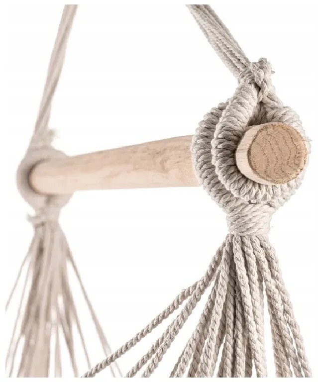 Scaun suspendat gri PALAK cu suport negru