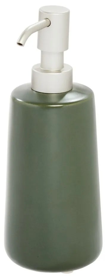 Dispenser de săpun din ceramică iDesign Eco Vanity, verde