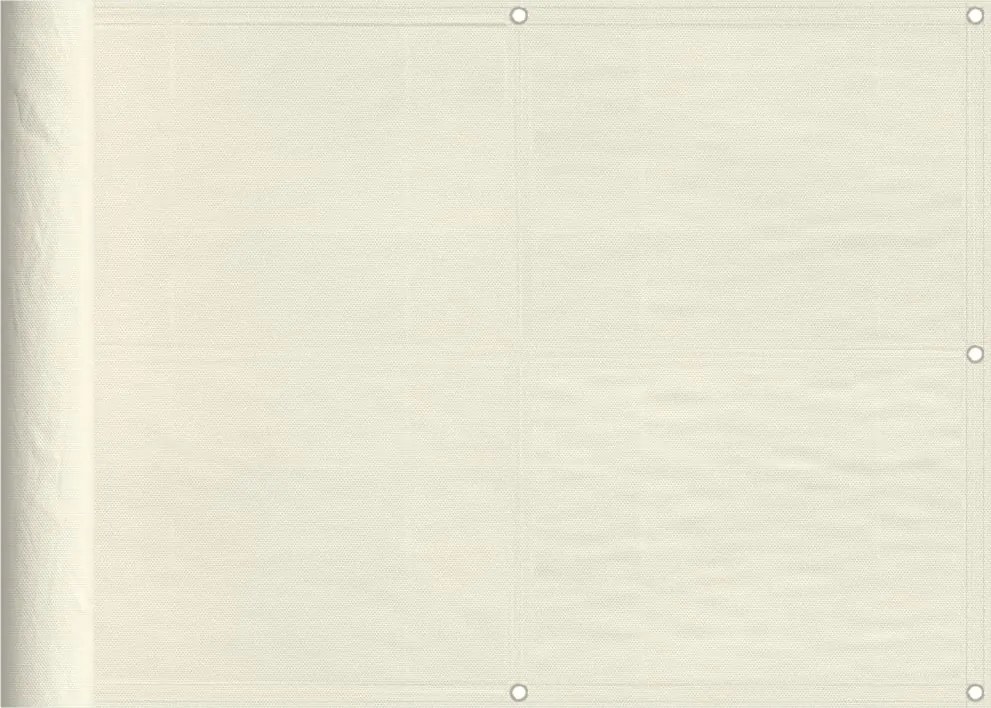 vidaXL Paravan de balcon, crem, 75x700 cm, 100% poliester oxford
