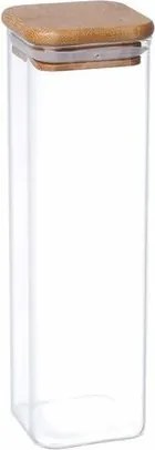 Recipient de sticlă 4Home Bamboo pentru alimente , cu capac, 540 ml, 540 ml