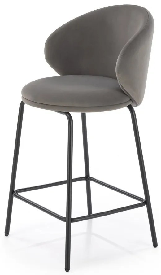 Scaun de bar H121 gri/negru