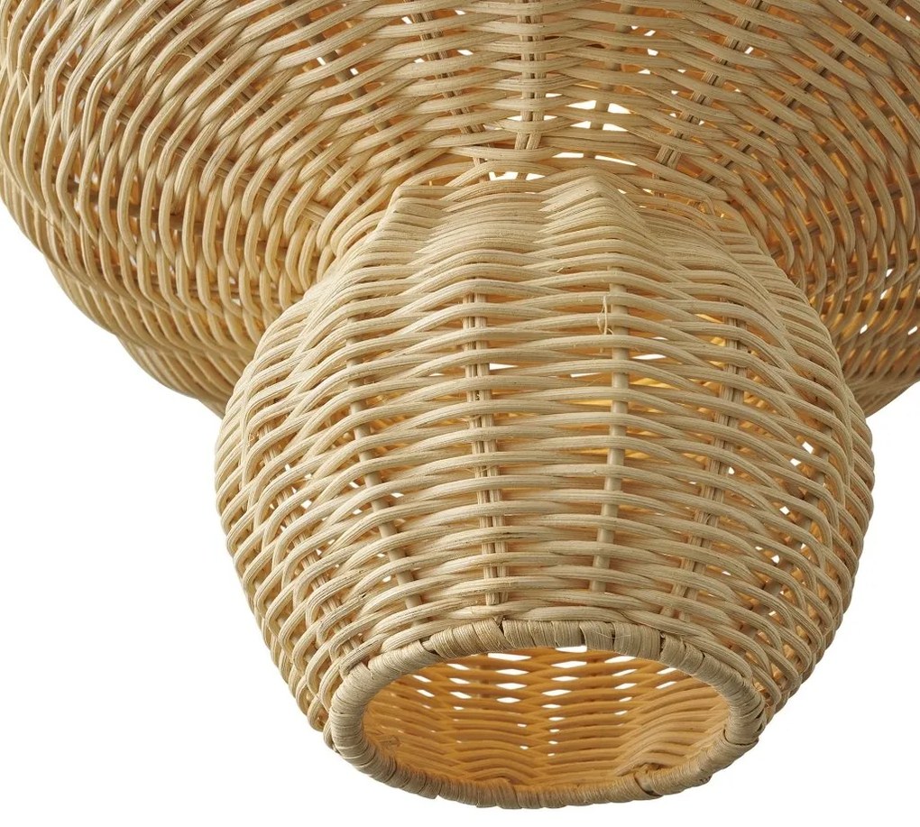 Lustra suspendata design decorativ natural din ratan Allie