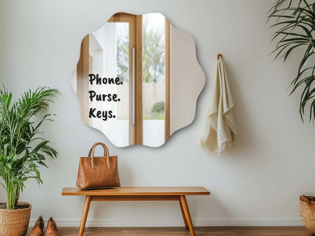 Autocolant pentru oglindă S31 – Phone. Purse. Key.