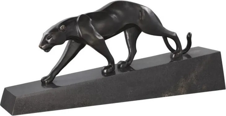 Statueta/ Obiect decorativ din marmura si bronz Pantherae 112461 HZ