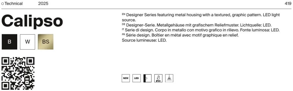 Aplica LED ambientala stil minimalist Calipso 24W alama
