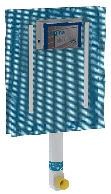 Rezervor incastrat 8 cm Geberit Sigma UP720 compact, cu actionare frontala, montaj in gips carton