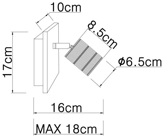 Spot de perete Globo 54033-1 JOSELLA 1xE27/60W/230V