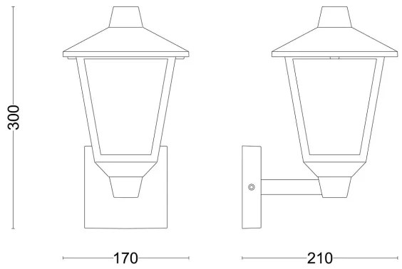 Aplică Philips KINNO 1xE27/25W/230V IP44