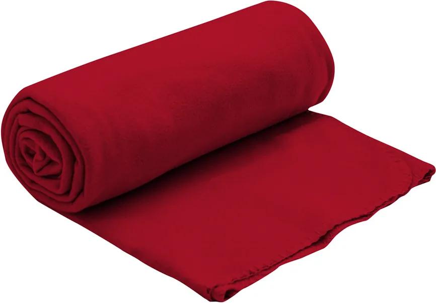 Pătură fleece roșu Dimensiune: 150 x 200 cm