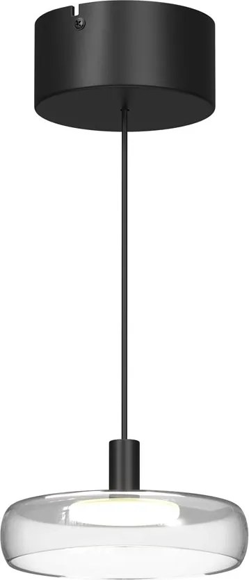 Lustra LED suspendata Float sticla transparenta