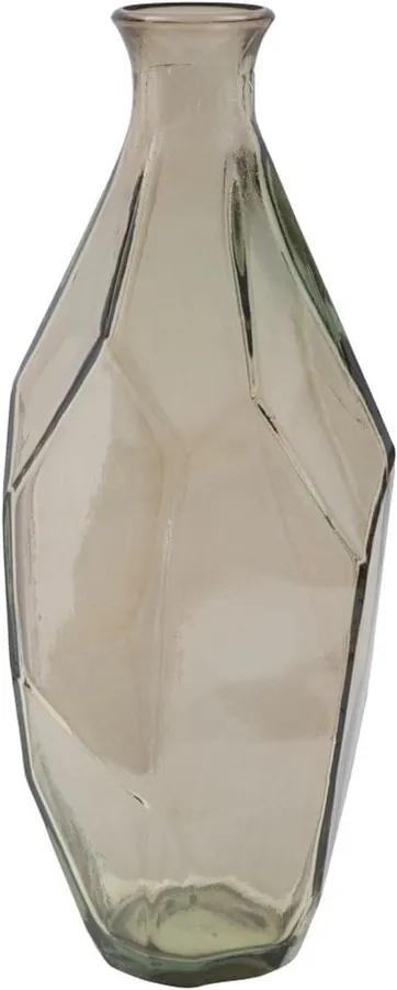 Vază din sticlă reciclată Mauro Ferretti Stone, ⌀ 12 cm, gri