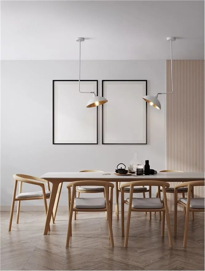 Lustra/Pendul design modern MIRBA alb
