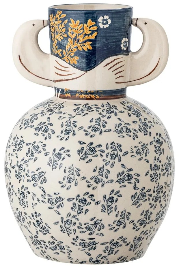 Vază din gresie pictată manual (înălțime 23,5 cm) Hezha – Bloomingville