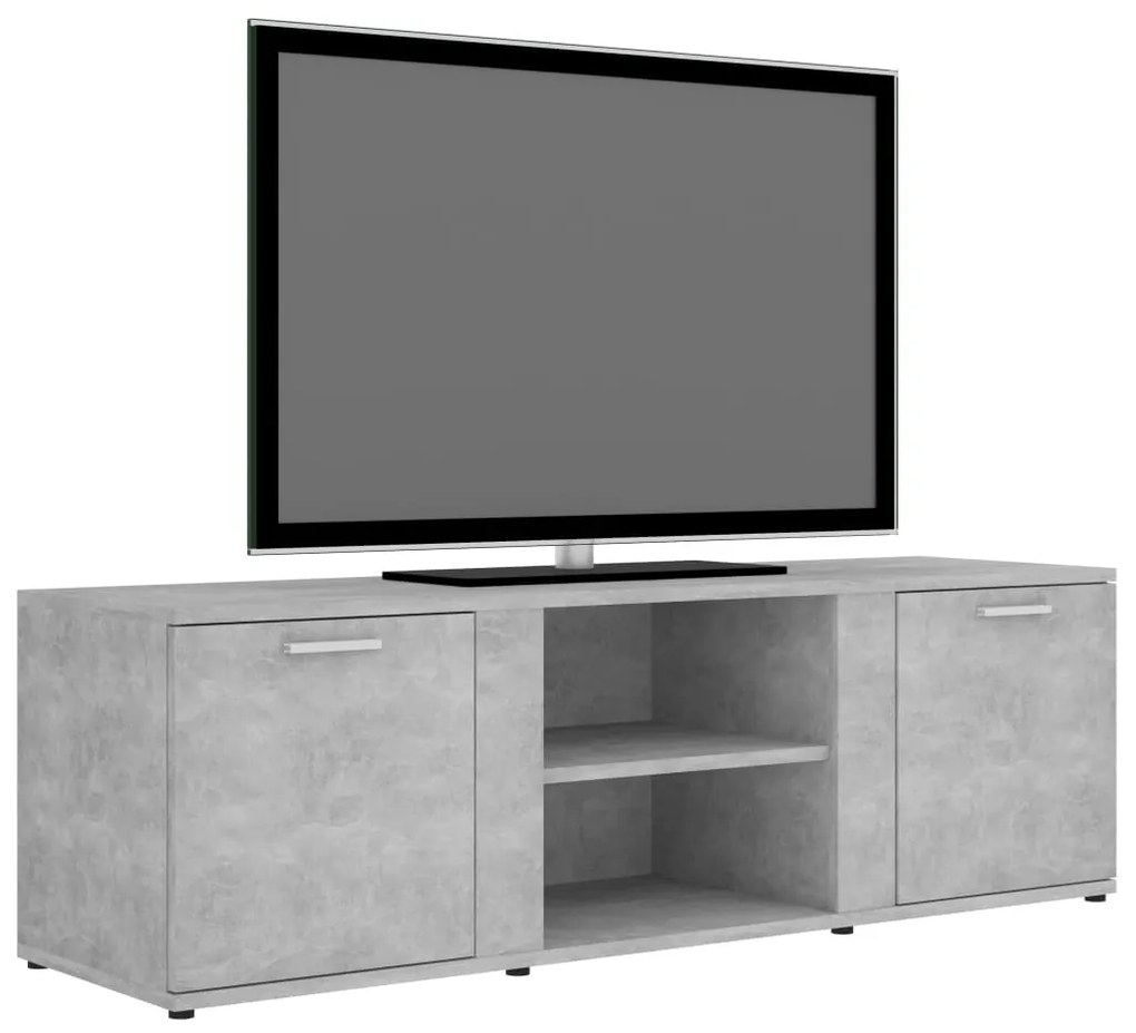 Comoda TV, gri beton, 120 x 34 x 37 cm, PAL 1, Gri beton