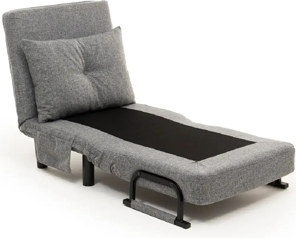 Fotoliu Extensibil,reglabil,Sento,175 x 50 cm,gri