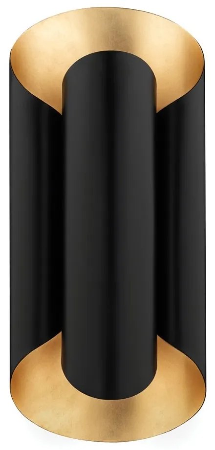 Aplica de perete design modern BANKS negru/auriu