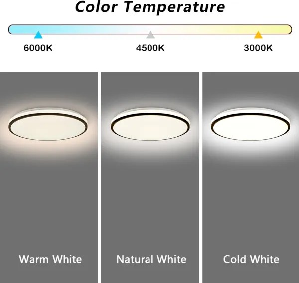 Brilagi - Plafonieră SMART LED/36W/230V Ø 48 cm Wi‑Fi Tuya + telecomandă