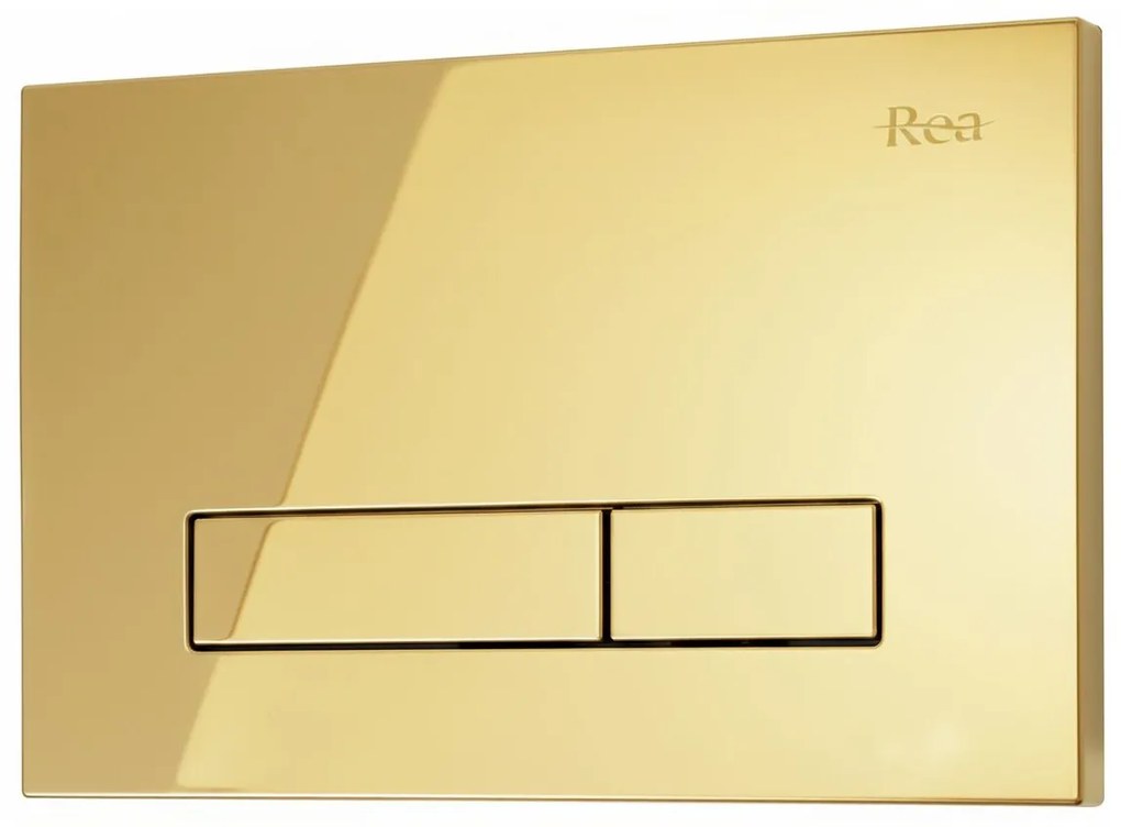 Cadru WC încastrat Rea cu buton HD Gold