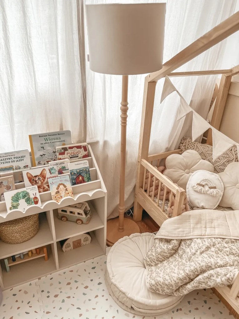 Biblioteca pentru copii Book Nook latte H76 cm