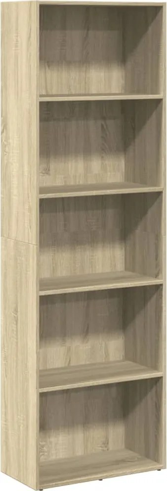 vidaXL Bibliotecă, stejar sonoma, 60x30x189 cm, lemn prelucrat