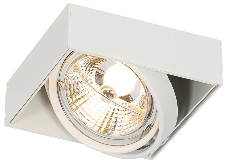 Set de 6 spoturi încastrate albe GU10 AR70 fără ramă - Oneon