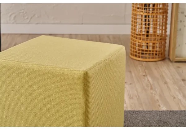 Taburet CUBI 40x40 cm galben