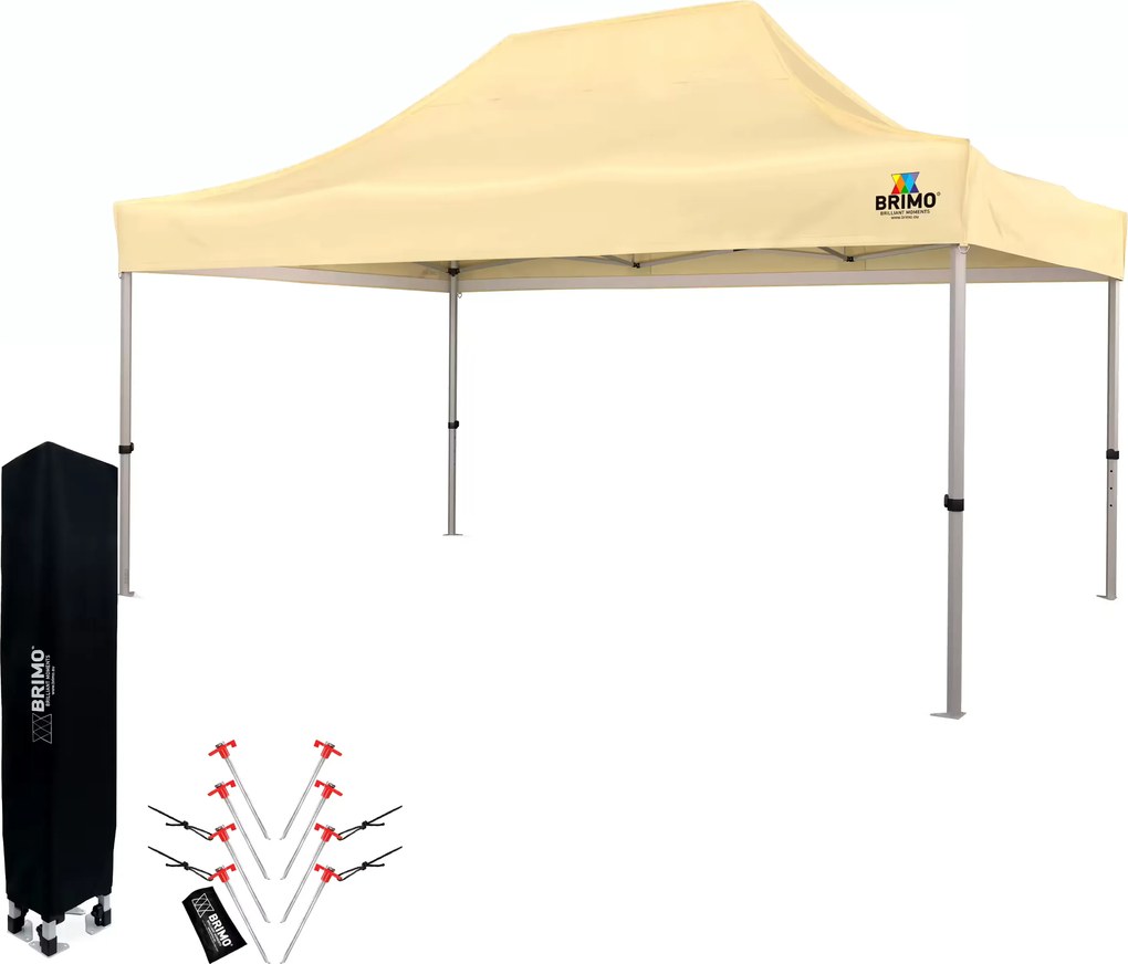 Cort de petrecere pentru grădină 3x4,5 m: Colțul dumneavoastră pentru relaxare și petreceri - fără pereți - Bej