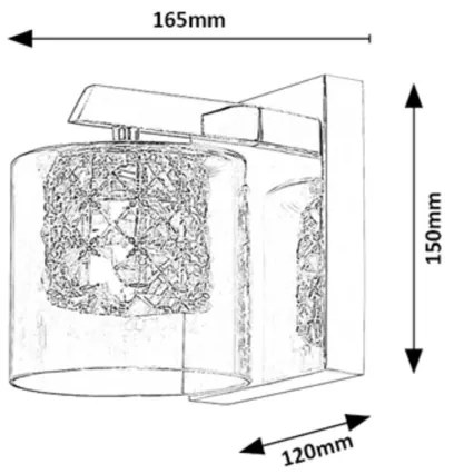 Aplică de cristal DUCHESS 1xG9/40W/230V Rabalux 3113