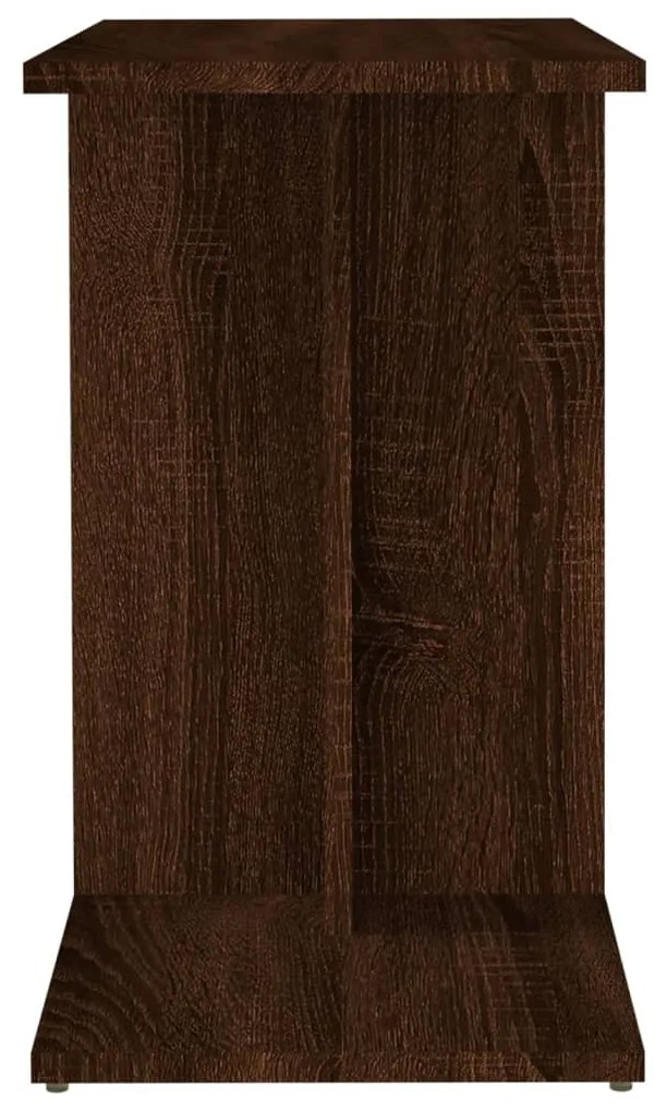 Masuta laterala, stejar maro, 50x30x50 cm, lemn compozit 1, Stejar brun