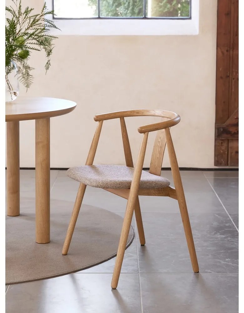 Scaun de dining bej/în culoare naturală Relate – Unique Furniture